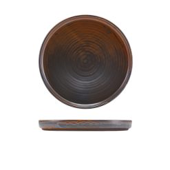 Terra Porcelain Rustic Copper Low Presentation Plate 21cm