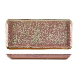Terra Porcelain Rose Narrow Rectangular Platter 36 x 16.5cm