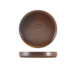 Terra Porcelain Rustic Copper Presentation Plate 18cm