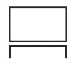 Black Luxor Metal GN 1/1 Riser 53 x 32.5 x 12cm