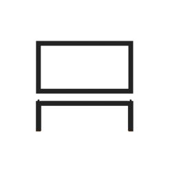 Black Luxor Metal GN 1/3 Riser 32.5 x 17.6 x 12cm