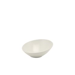 White Melamine Slanted Buffet Bowl 21 x 20 x 10cm