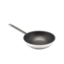 Non Stick Teflon Aluminium Flat Base Wok 30cm