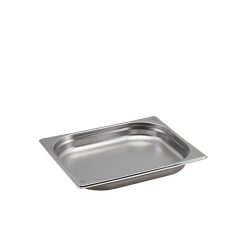 St/St Gastronorm Pan 1/2 - 40mm Deep