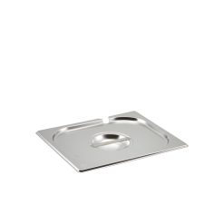 St/St Gastronorm Pan Notched Lid 1/2