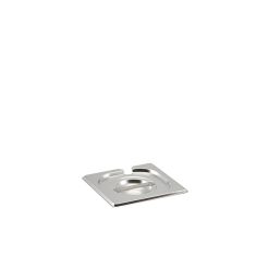 St/St Gastronorm Pan Notched Lid 1/6